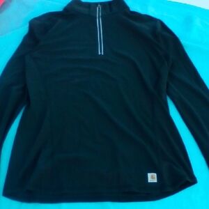 Carhartt Black Half-Zip Turtleneck Sweater